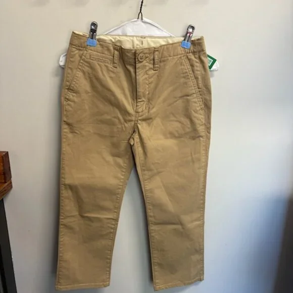 Gap Kids Boys Husky Khaki Tan Pants Size 6 NWT - Picture 2 of 8